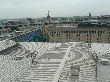 Panoramic view on edinburgh from roof